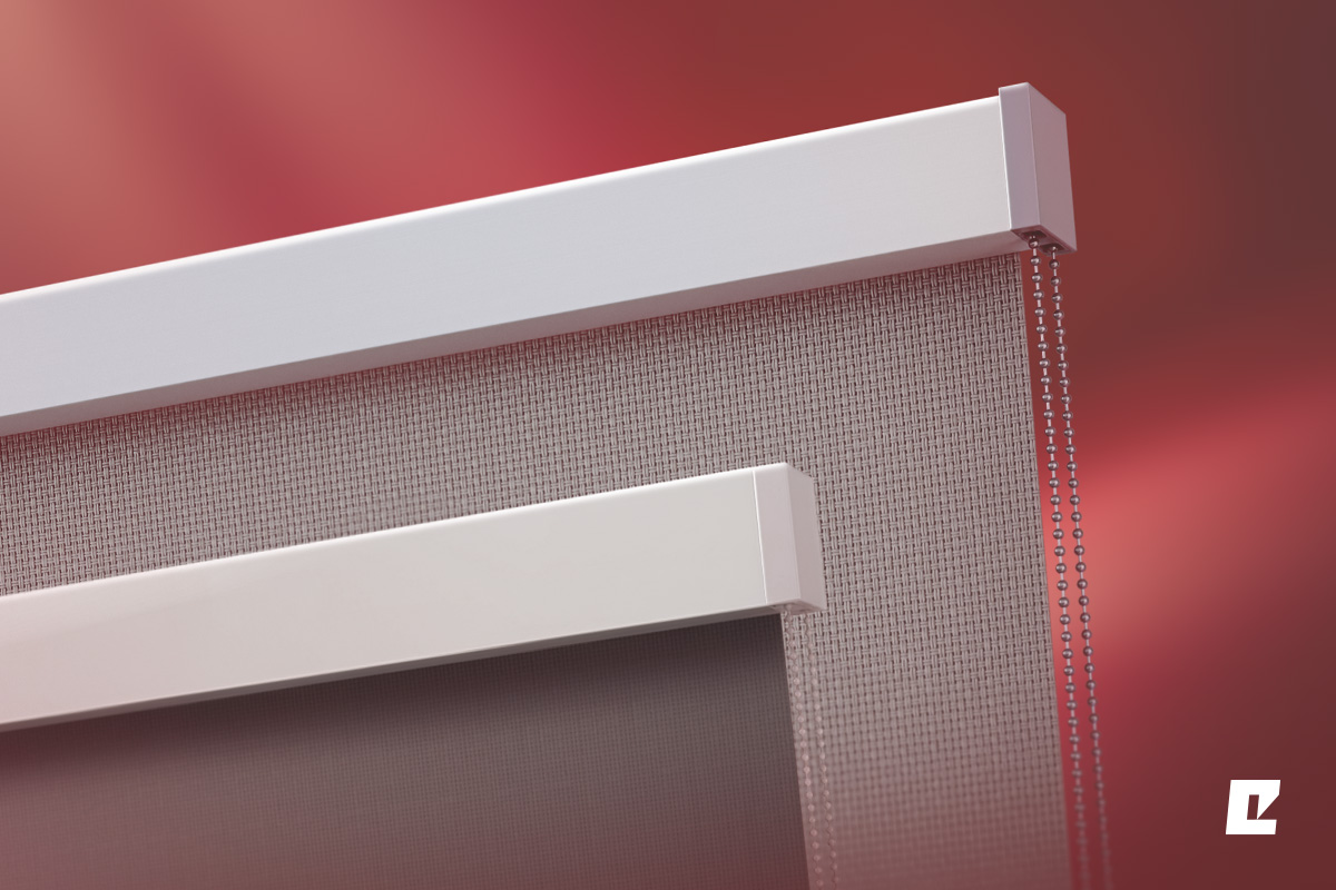 Large glazing units under full control. Discover the new B50 and B55 internal roller blind systems