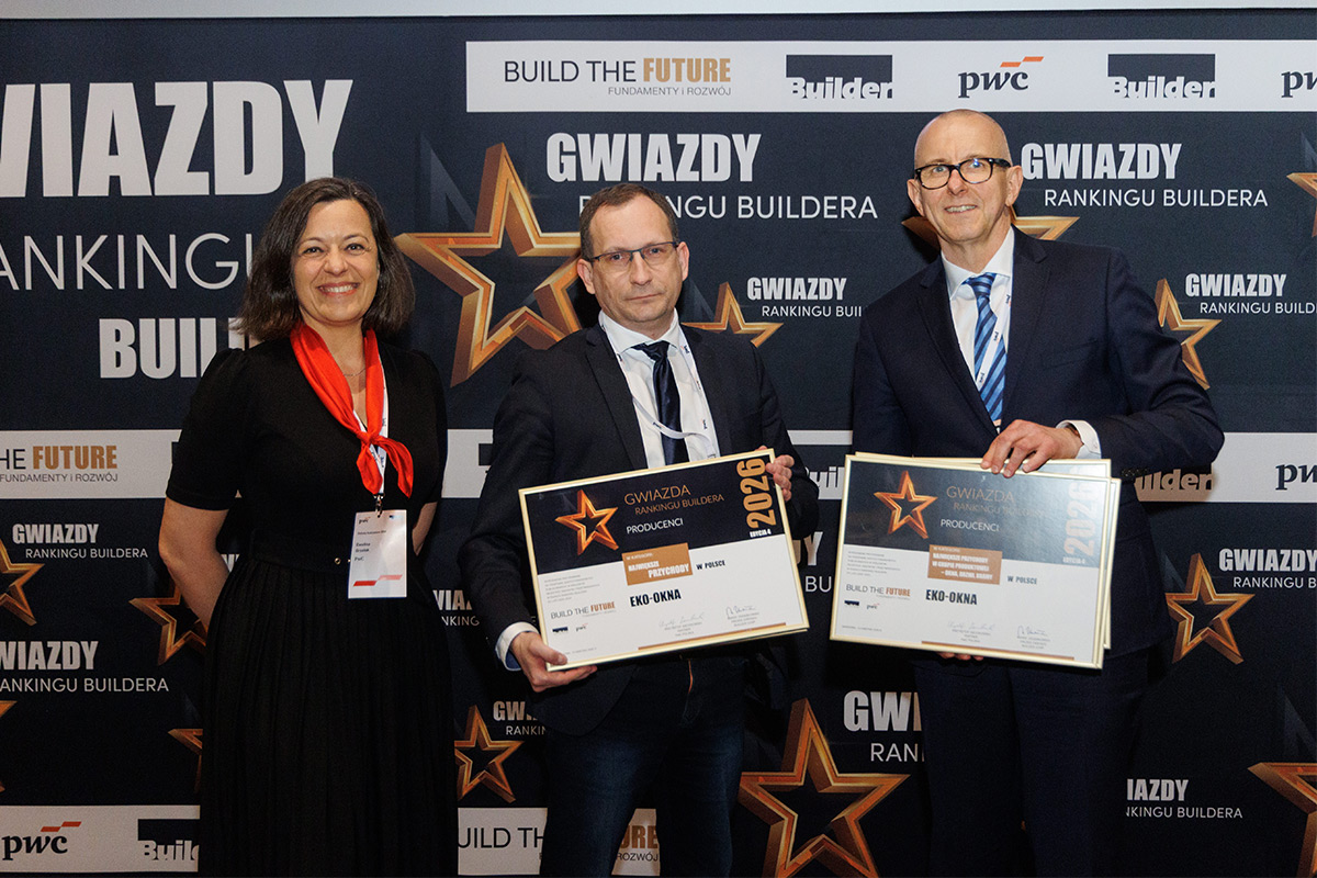 Five pillars of success. Eko-Okna S.A. with prestigious awards in the Builder Ranking 2026
