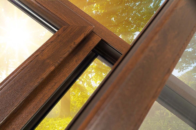 Veneered windows as durable as white windows